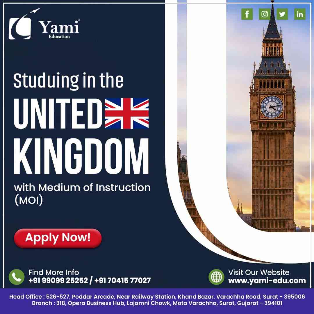 Studying in the UK with Medium of Instruction (MOI)
