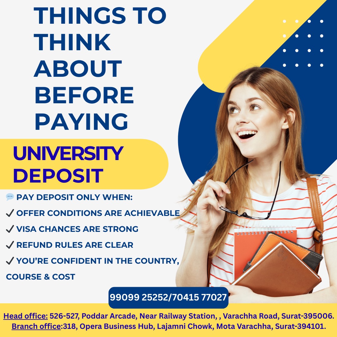 Things to Think About Before Paying University Deposit